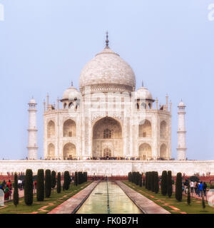 Taj Mahal, Agra, Uttar Pradesh, Indien, Asien Stockfoto
