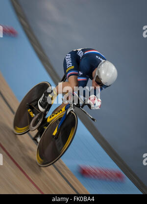 Lee Valley VeloPark, Queen Elizabeth Olympic Park, London, UK. 4. März 2016. Bildnachweis: Stephen Bartholomäus/Alamy Live-Nachrichten Stockfoto