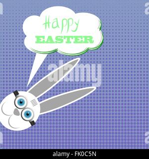 Osterhase. Grußkarte Stock Vektor