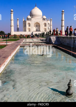 Taj Mahal, Agra, Uttar Pradesh, Indien, Asien, UNESCO-Weltkulturerbe Stockfoto