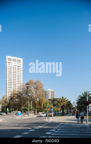 Israel, Tel Aviv Ben Gurion Boulevard Sderot Stockfoto