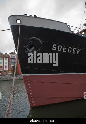 Soldek, Danzig Polen Stockfoto