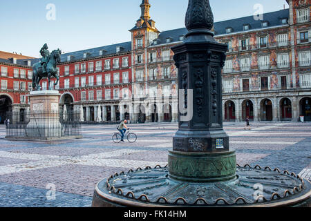 Plaza Mayor (Hauptplatz). Madrid. Spanien. Stockfoto