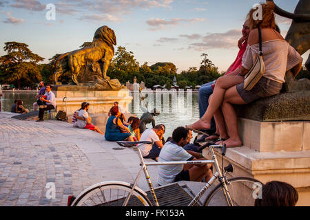 Retiro-Park. Madrid. Spanien. Stockfoto