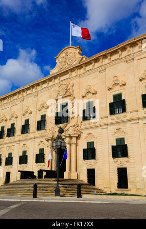 Das Castille de Auberge, der maltesischen Ministerpräsidenten Büros, Floriana, Valletta, Malta Stockfoto