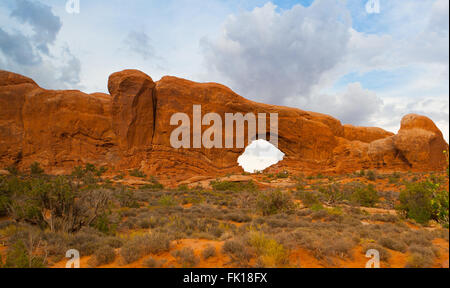 Szenen aus berühmten Arches-Nationalpark, Moab, Utah, USA Stockfoto