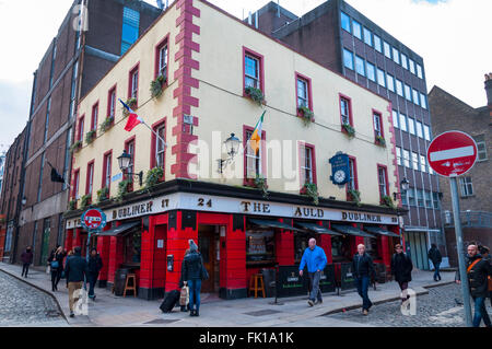 Der Auld Dubliner Pub, Anglesea Street, Dublin, Irland Stockfoto