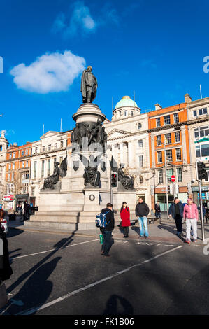 O' Connell Monument, Statue, O'Connell Street, Dublin, Irland Stockfoto