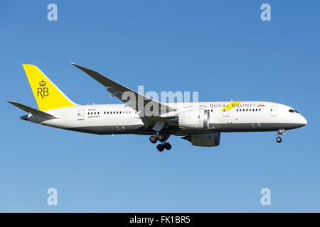 Royal Brunei Airlines Boeing 787-8 Dreamliner V8-DLD Stockfoto