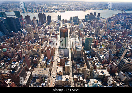 Luftaufnahme von Manhattan, New York City. USA. Stockfoto