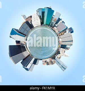 Planeten in Manhattan, New York City. USA. Miniatur-Planeten von Manhattan, New York City, USA, Stockfoto