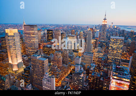 Luftaufnahme von Manhattan, New York City. USA. Stockfoto