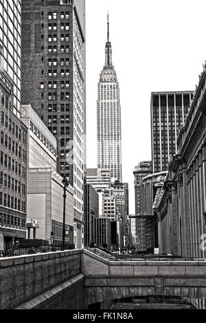 Das Chrysler Building in New York Detail zeigt einen der ...