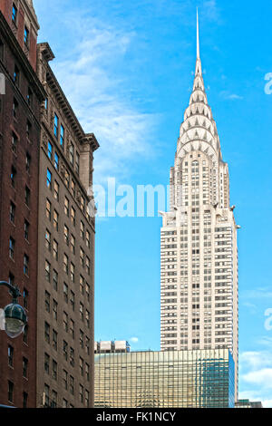 NEW YORK CITY - 24.März: Das Chrysler building war das höchste der Welt (319 m) Gebäude bevor es durch das Imperium S übertroffen wurde Stockfoto