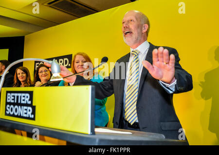 Belfast, Nordirland. 5. März 2016 - Minister für Justiz und Party Leader David Ford auf der Jahrestagung der Alliance Party 2016. Bildnachweis: Stephen Barnes/Alamy Live-Nachrichten Stockfoto