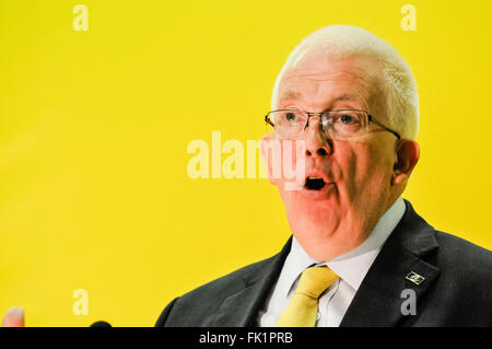 Belfast, Nordirland. 5. März 2016 - Stewart Dickson MLA auf der Jahrestagung der Alliance Party 2016. Bildnachweis: Stephen Barnes/Alamy Live-Nachrichten Stockfoto