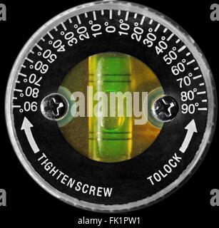 Leveling Instrument, Nahaufnahme Stockfoto