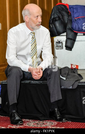 Belfast, Nordirland. 5. März 2016 - Minister für Justiz und Party Leader David Ford auf der Jahrestagung der Alliance Party 2016. Bildnachweis: Stephen Barnes/Alamy Live-Nachrichten Stockfoto