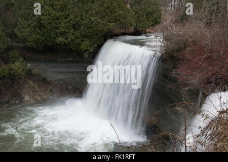 Bridal Veil Falls auf Manitoulin Island. Stockfoto