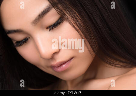 Gesicht der asiatische Dame Stockfoto