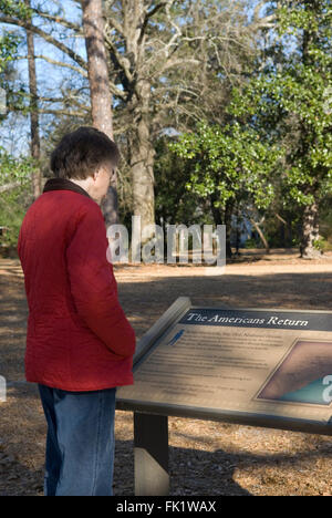 Monument Square Park, Camden South Carolina Stockfoto