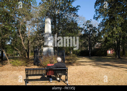 Denkmal Platz Camden South Carolina Stockfoto