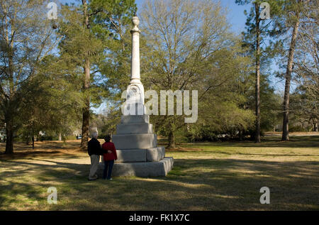 Denkmal Platz Camden South Carolina Stockfoto