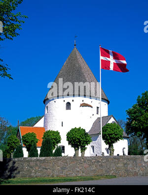 Runde Kirche Insel Ols Kirke, Olsker, Bornholm, Dänemark, Skandinavien, Europa Stockfoto