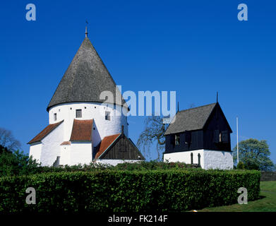 Runde Kirche Insel Ols Kirke, Olsker, Bornholm, Dänemark, Skandinavien, Europa Stockfoto