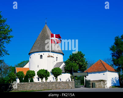 Rundkirche OLS Kirche, Olsker, Bornholm Insel, Dänemark, Skandinavien, Europa Stockfoto