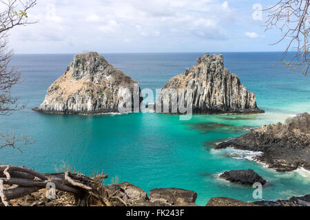 Zwei Brüder Fernando de Noronha Island Stockfoto