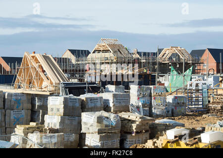 Neubau Haus in Kingsmere, Bicester, Oxfordshire, England Stockfoto