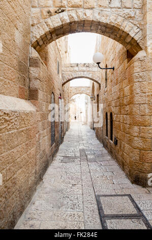 Israel, Jerusalem, Gasse in der Altstadt Stockfoto