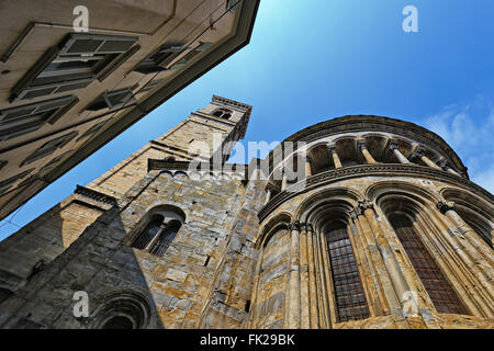 Basilica di Santa Maria Maggiore in der oberen Stadt von Bergamo Stockfoto