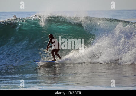 Surfer auf der Mosel Bay, Südafrika Stockfoto