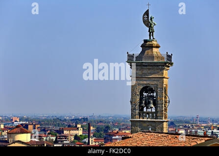 Blick vom Hügel San Vigilio in Bergamo. Lombardei, Italien Stockfoto