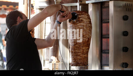 Döner, gekocht Stockfoto