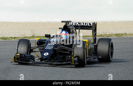 Jolyon Palmer (GBR), Renault während Formel1 Test Tage auf dem Circuit de Barcelona-Catalunya, Spanien vom 22. Februar bis 25. 2016 Stockfoto