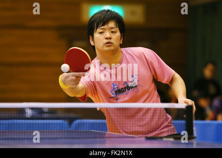 Osaka, Japan. 5. März 2016. Naoya Nagashita Tischtennis: Japan Open Para Tischtennis Meisterschaften Männer stehende Division G1 bei Amity Maishima in Osaka, Japan. © Yohei Osada/AFLO SPORT/Alamy Live-Nachrichten Stockfoto