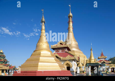 Asien, Südostasien, Myanmar, Mawlamyine Kyaik Tan Lan Pagode Stockfoto