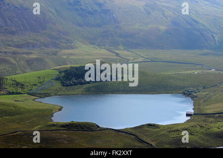 Landschaft um den See Cregennan und Cadair Idris Gwynedd Wales Stockfoto