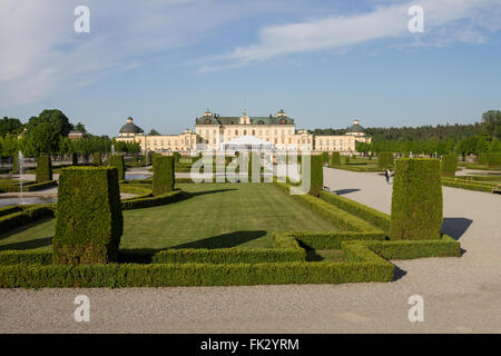 Drottningholm Palace Gardens Stockholm Schweden Stockfoto