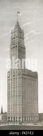 Woolworth Building in Manhattan, New York City USA 1914 Stockfoto