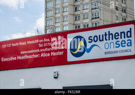 Seabrook College arbeitet partnerschaftlich mit den unterschiedlichsten Agenturen bieten qualitativ hochwertige Bildung für schwierige Kinder Stockfoto