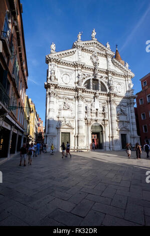 Chiesa di San Moise in Venedig, die Kirche von St. Moses Stockfoto