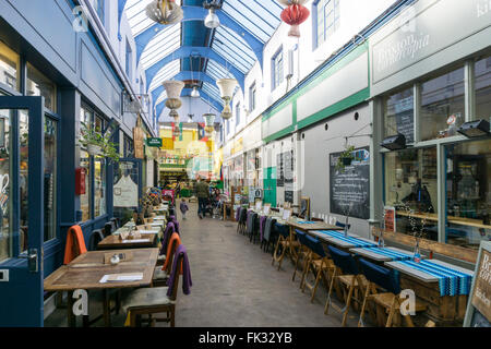 Brixton Dorfmarkt in Südlondon. Stockfoto