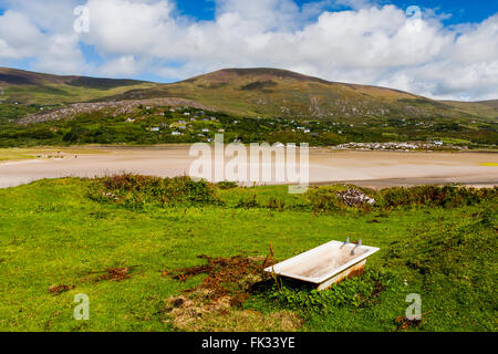 Derrynane, County Kerry, Irland - 20. August 2010: Wunderschöne Bucht und Strand auf der Iveragh-Halbinsel, befindet sich gleich neben die N70 n Stockfoto