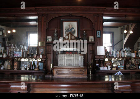 Historische Bar an die Gutsherren Arme in Matjiesfontein Stockfoto