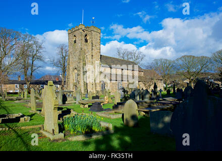 Die Kirche der Hl. Maria und allen Heiligen, Whalley, Lancashire, England UK Stockfoto