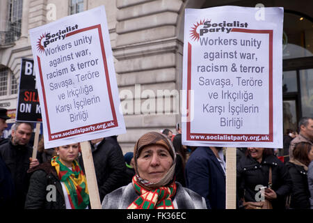 Kurden bitten die Regierung des Vereinigten Königreichs zu brechen ihre Stille und Stop Unterstützung türkischer Staat War auf Kurden & Ende Massenmord der kurdischen Stockfoto